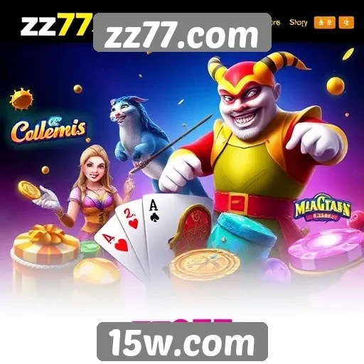 Exploração das opções de jogos no site zz77.com